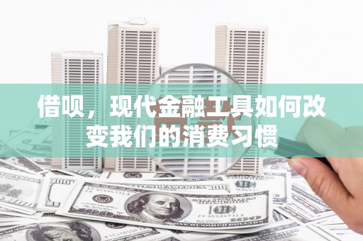 绥中借呗，现代金融工具如何改变我们的消费习惯