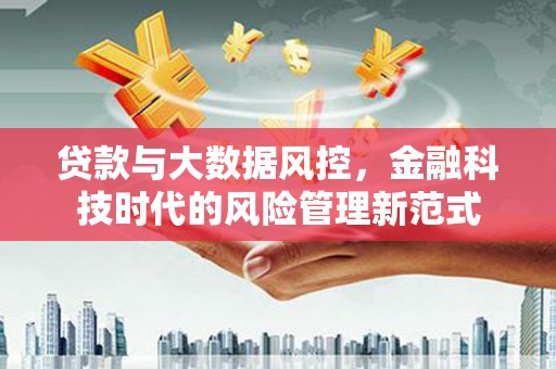 绥中贷款与大数据风控，金融科技时代的风险管理新范式