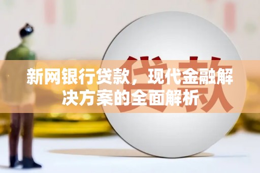 绥中新网银行贷款，现代金融解决方案的全面解析