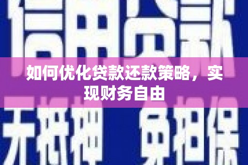 绥中如何优化贷款还款策略，实现财务自由