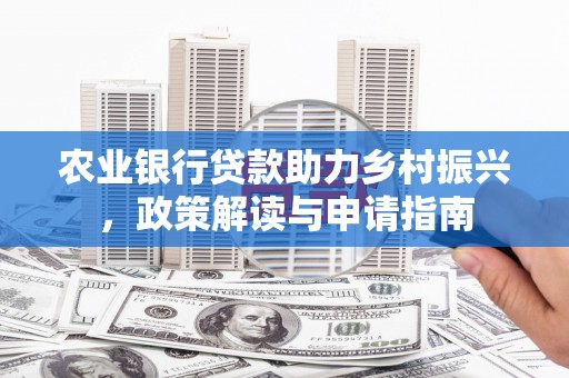绥中农业银行贷款助力乡村振兴，政策解读与申请指南