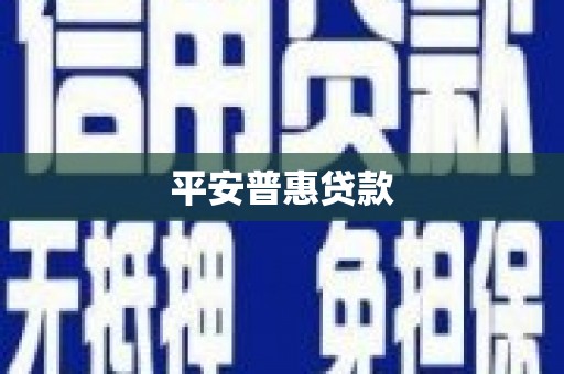 绥中平安普惠贷款