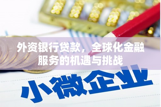 绥中外资银行贷款，全球化金融服务的机遇与挑战