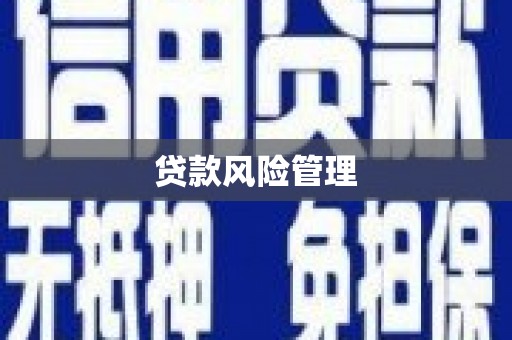 绥中贷款风险管理